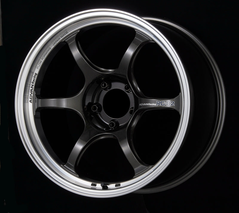 Advan RG-D2 17x8.0 +35 4x100 Machining and Black Gunmetallic Wheel