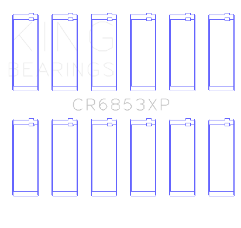 King Engine Bearings BMW S50B32 +.025mm Standard .709in Length Con Rod Bearing Set
