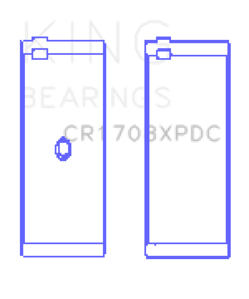 King Engine Bearings Chevrolet Custom Coated Performance Rod Bearing Single