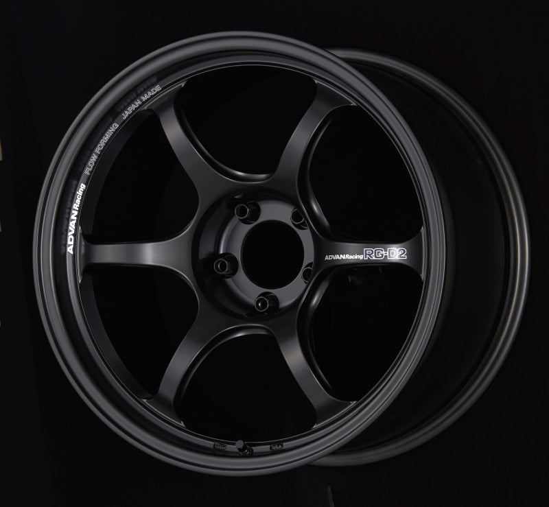 Advan RG-D2 18x10.5 +24 5x114.3 Semi Gloss Black Wheel