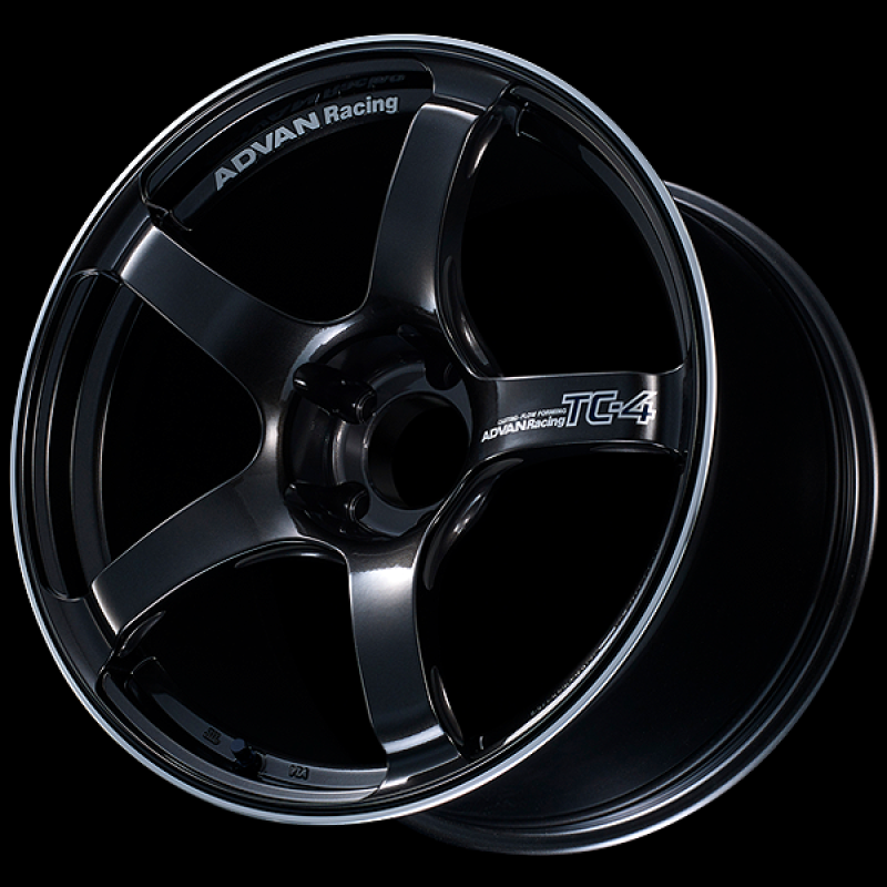 Advan TC4 18x8.5 +51 5x114.3 Racing Black Gunmetallic and Ring Wheel