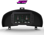 Digital Display Dash Mount to suit a Haltech iC-7 Display Screen which is a direct fit OEM factory fit which has a perfect interior black paint finish.