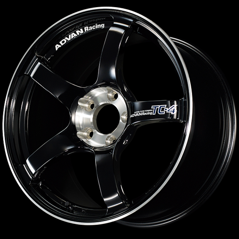 Advan TC-4 SE 17x9.0 / +45 Offset / 5x114.3 / 73mm Bore / Racing Gloss Black and Diamond Cut