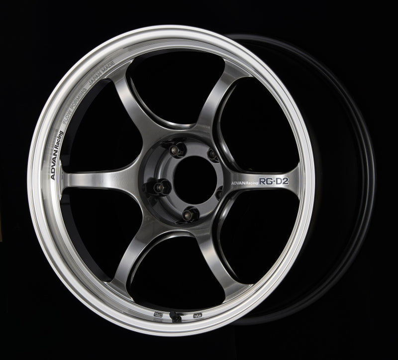 Advan RG-D2 15x6 +45 4x100 Machining and Racing Hyper Black Wheel