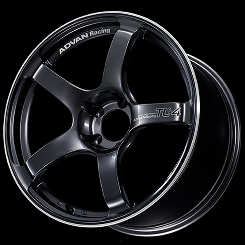 Advan TC4 18x7.5 +50 5x100 Racing Gun Metallic and Ring Wheel