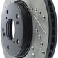 StopTech Slotted & Drilled Sport Brake Rotor Front Right 13 Honda Accord Sport