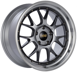 BBS LM-R 19x9.5 5x114.3 ET38 Diamond Black Center Diamond Cut Lip Wheel - 82mm PFS Required