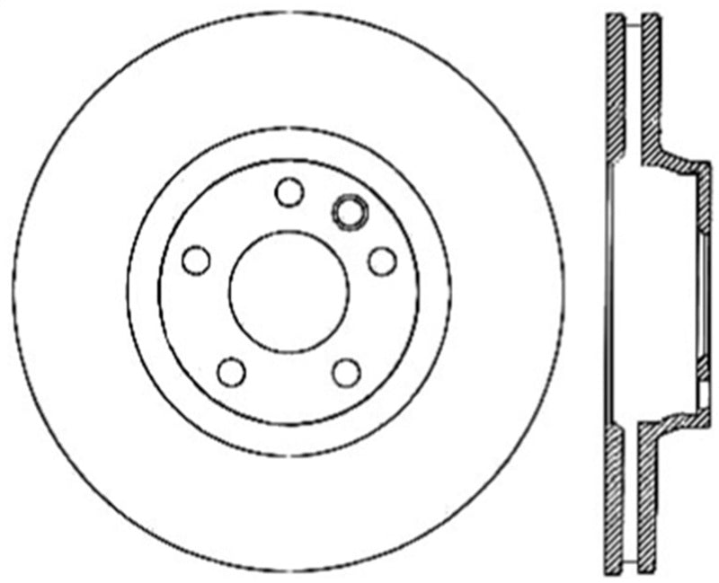 StopTech Power Slot 07-10 Audi Q7 / 03-10 Porsche Cayenne Cryo Right Front Slotted Rotor