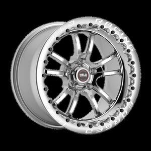 Weld S70 RT-S 17x11in / 5x120.65 BP / 7.7in. BS - Polished Center - Polished Shell Wheel