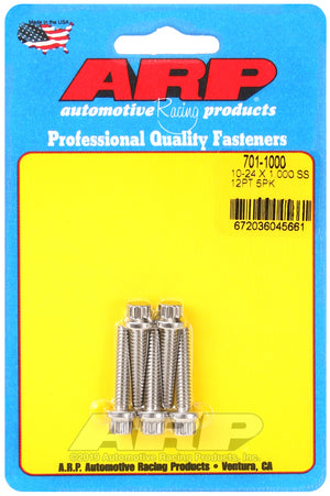 ARP 10-24 RH Thread x 1.000in UHL 12pt Stainless 300 (5/pkg)