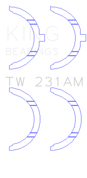 King Engine Bearings Toyota 1A/2A/3A/4A Thrust Washer Set