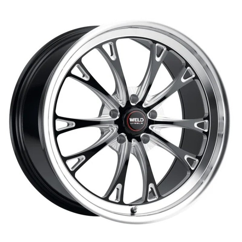 Weld Belmont Beadlock 18x8 / 5x120.65 BP / ET29 BS5.6 Gloss Black MIL DIA 70.3