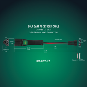 PowerPlus 48V E-Z-GO TXT/RXV 3-Pin Plug