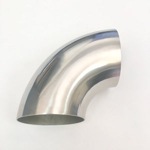 Ticon Industries 3.5in Diameter 90 1.1D/4in CLR 1.5mm /.059in Wall Thickness Titanium Elbow