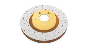 DBA 93-98 Toyota Supra (Non-Turbo Model 2JZGE) Rear Cross Drilled/Slotted 4000 XS Series Rotor