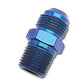 Russell Performance -6 AN to 3/8in NPT Straight Flare to Pipe (Blue)