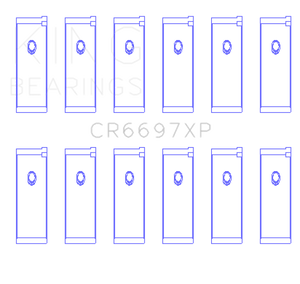 King Engine Bearings Nissan RB25/RB26 (Size 0.025mm) Performance Rod Bearing Set