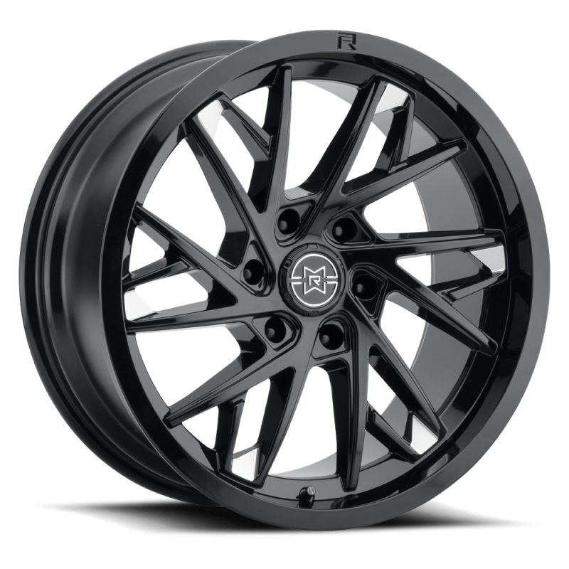 Method Raised MR801 20x9 / 8x180 BP / 0mm Offset / 124.1mm Bore - Gloss Black Milled Wheel