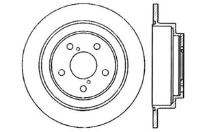 StopTech 05-06 Saab 9-2X AWD / 02-05 Impreza WRX / 02 WRX STi Slotted & Drilled Left Rear Rotor