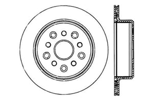 StopTech 5/93-98 Toyota Supra Left Rear Slotted & Drilled Rotor