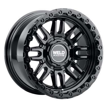 Weld Off-Road Swift 17x9in - 6x135 / 6x139.7 BP - ET-12 - 106.1mm CB - Gloss Black Wheel & Ring
