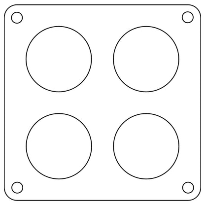 Cometic Holley 4500 Dominator .047in Fiber Carburetor Gasket - 1.75in Holes - 4-Hole