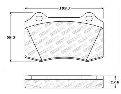 StopTech Street Select Brake Pads w/Hardware - Front/Rear