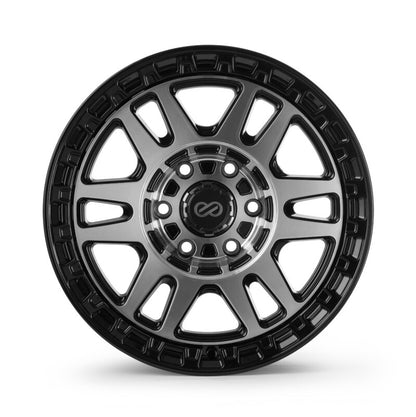 Enkei Trail-Tracker 20x9 / 6x139.7 BP / ET39 / 106.1mm Bore - Matte Black Machined Wheel