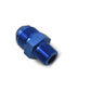 Russell Performance -6 AN to 1/4in NPT Straight Flare to Pipe (Blue)