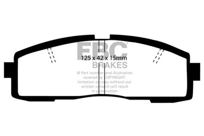 EBC 86-92 Toyota Supra 2.8 Ultimax2 Rear Brake Pads