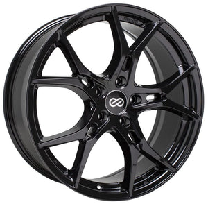 Enkei Vulcan 18X8.0 40mm Offset 5x120 Bolt 72.6mm Bore Gloss Black Wheel