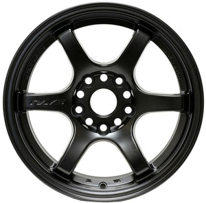 Gram Lights 57DR 15x8.0 +35 4x100 Semi Gloss Black Wheel