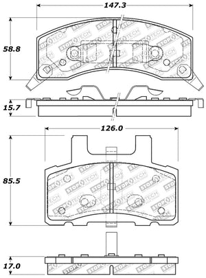 StopTech Sport Brake Pads w/Shims and Hardware - Front