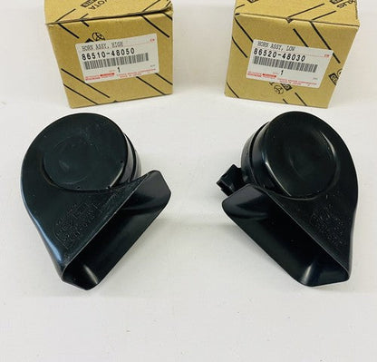 NEW GENUINE TOYOTA CAMRY AVALON VENZA LEXUS ES RX HIGH & LOW PITCHED HORNS SET