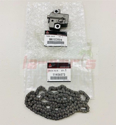 New Genuine Mitsubishi Lancer Evolution X  EVO 10 Timing Chain & Tensioner Set