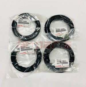 GENUINE TOYOTA COROLLA AE86 REAR COIL SPRING INSULATOR  SET OF UPPER & LOWER