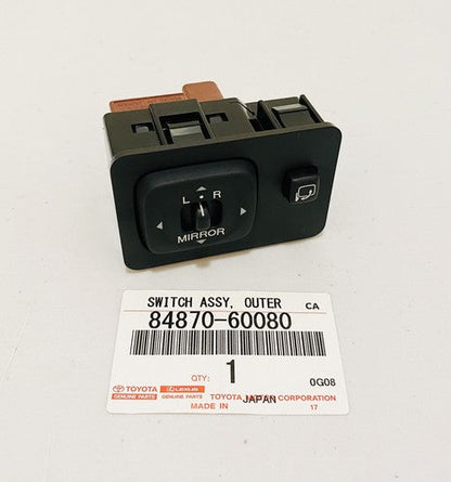 New Genuine For Lexus LX470 Toyota LC Outer Mirror Adjusting Switch 84870-60080