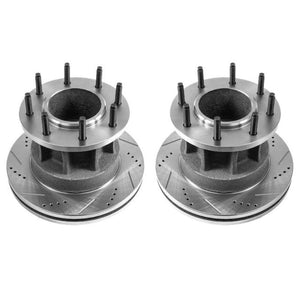 Power Stop 08-2012 Ford F-350 Super Duty Front Drilled & Slotted Rotor - Pair
