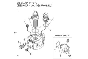 GReddy Type-I O/C Filter Relocation Adapter Replacement Center Bolt