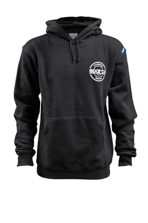 Sparco Sweatshirt Hooded S-Seal Blk Lrg