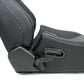 NRG Omega Reclinable Racing Seat (Pair) Black with Black Carbon Vinyl Back