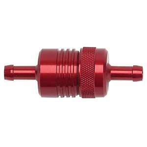 Russell Performance Red Street Fuel Filter (3in Length 1-1/8in diameter 5/16in inlet/outlet)