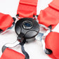 NRG 5PT 3in. Seat Belt Harness / Cam Lock - Red