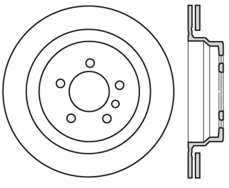 StopTech Slotted & Drilled Sport Brake Rotor