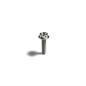 Ticon Industries Titanium Bolt Flanged M6x15x1TP 10mm 6pt Head Drilled