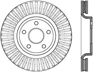 StopTech 11-13 Jeep Grand Cherokee Front Right Cryo Slotted Sport Rotor (Excludes SRT8)