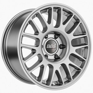 BBS TS-M 18x9in - 5x120 - 72.56 CB - ET30 - Satin Silver Wheel