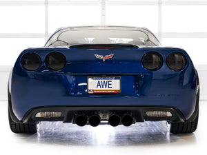 AWE Tuning C6 Chevrolet Corvette Z06/ZR1 Touring Edition Axle-Back Exhaust w/ Diamond Black Tips