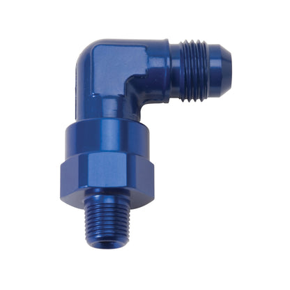 Russell Performance -8 AN 90 Degree Male to Male 1/4in Swivel NPT Fitting