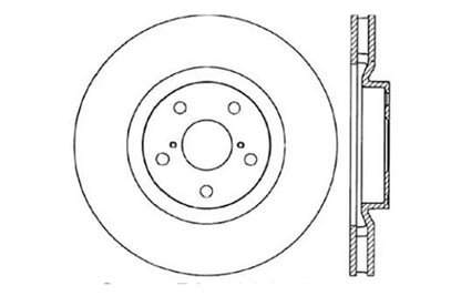 StopTech 93-98 Toyota Supra Turbo Drilled Right Front Rotor